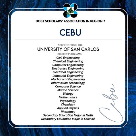 dost accredited schools in cebu|DOST VII.